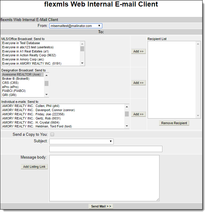 listings flexmail flexmls