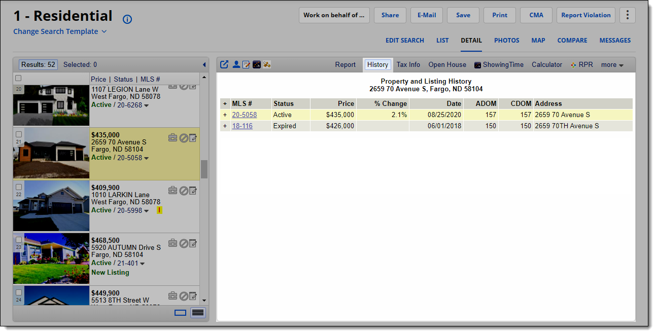 Mls Search By Address View Listing History
